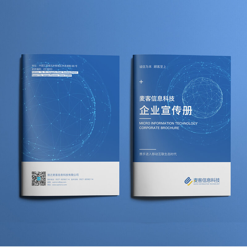 麥客信息科技公司宣傳畫冊 設(shè)計(jì)案例欣賞